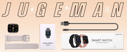 Nerunsa 1,69" Smartwatch – Fitness Tracker für Damen & Herren | Herzfrequenz, Schlafmonitor & Schrittzähler | Taggytech