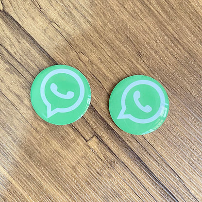 Anti-Metall NFC Sticker NTAG213 – 30 mm, Epoxid, Social-Media-Ready