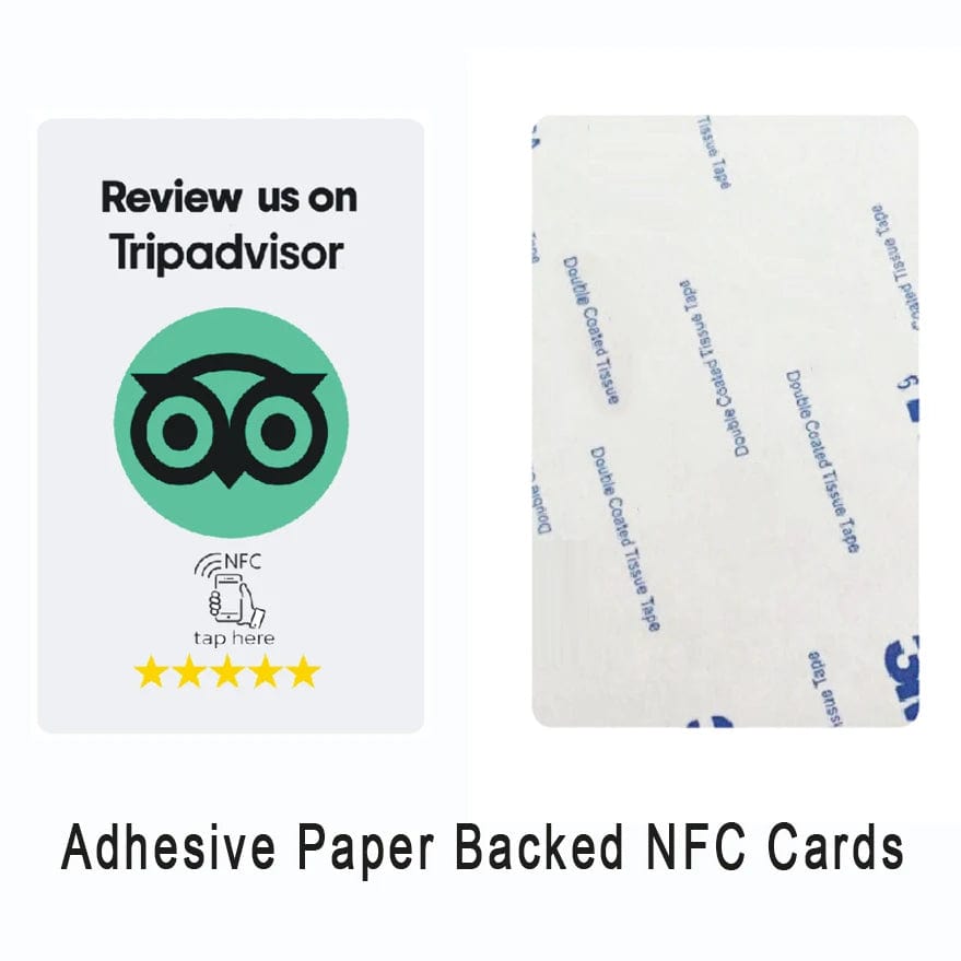 Sammle schnell Bewertungen auf Tripadvisor mit der NFC Karte.
