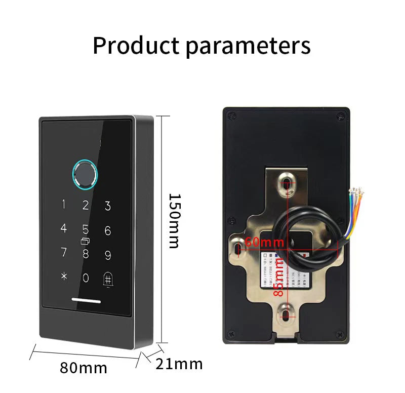 TTLock H3/H3F Fingerprint Door Access Control System – Bluetooth, NFC, RFID, Password & App Control | IP66 Waterproof
