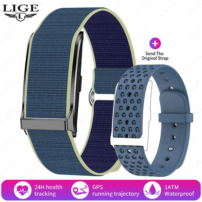 LIGE 2025 Smartwatch Männer & Frauen – Bildschirmloses Fitness-Armband, 1ATM Wasserdicht, Herzfrequenz & Gesundheits-Tracker | Taggytech