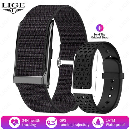 LIGE 2025 Smartwatch Männer & Frauen – Bildschirmloses Fitness-Armband, 1ATM Wasserdicht, Herzfrequenz & Gesundheits-Tracker | Taggytech