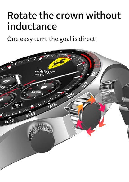 LIGE Outdoor Smartwatch 2025 – Wasserdicht, GPS, Höhenmesser, Kompass, NFC & 410 mAh Akku für Männer