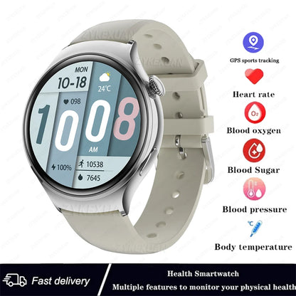 NFC Smartwatch 2025 – 1.27" AMOLED, GPS &amp; Bluetooth Call