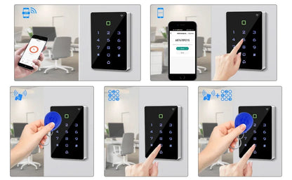 Tuya WiFi Access Control – IP68 Waterproof RFID Keypad, 2000 Users, Touch Panel, App Control | Taggytech