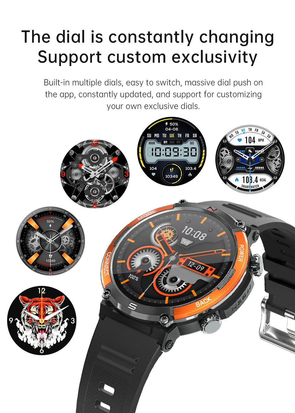 LIGE 2024 Outdoor Smartwatch for Men – Bluetooth Call, Compass, Fitness & Health Monitor, IP68 Waterproof, 1.52" IPS Display