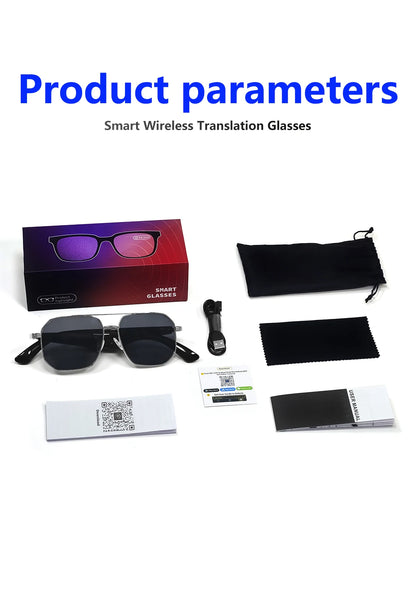 LIGE BWGY300 Smart Glasses 2025 – Women's Bluetooth Sunglasses, AI Translation, UV400, Music &amp; Calls