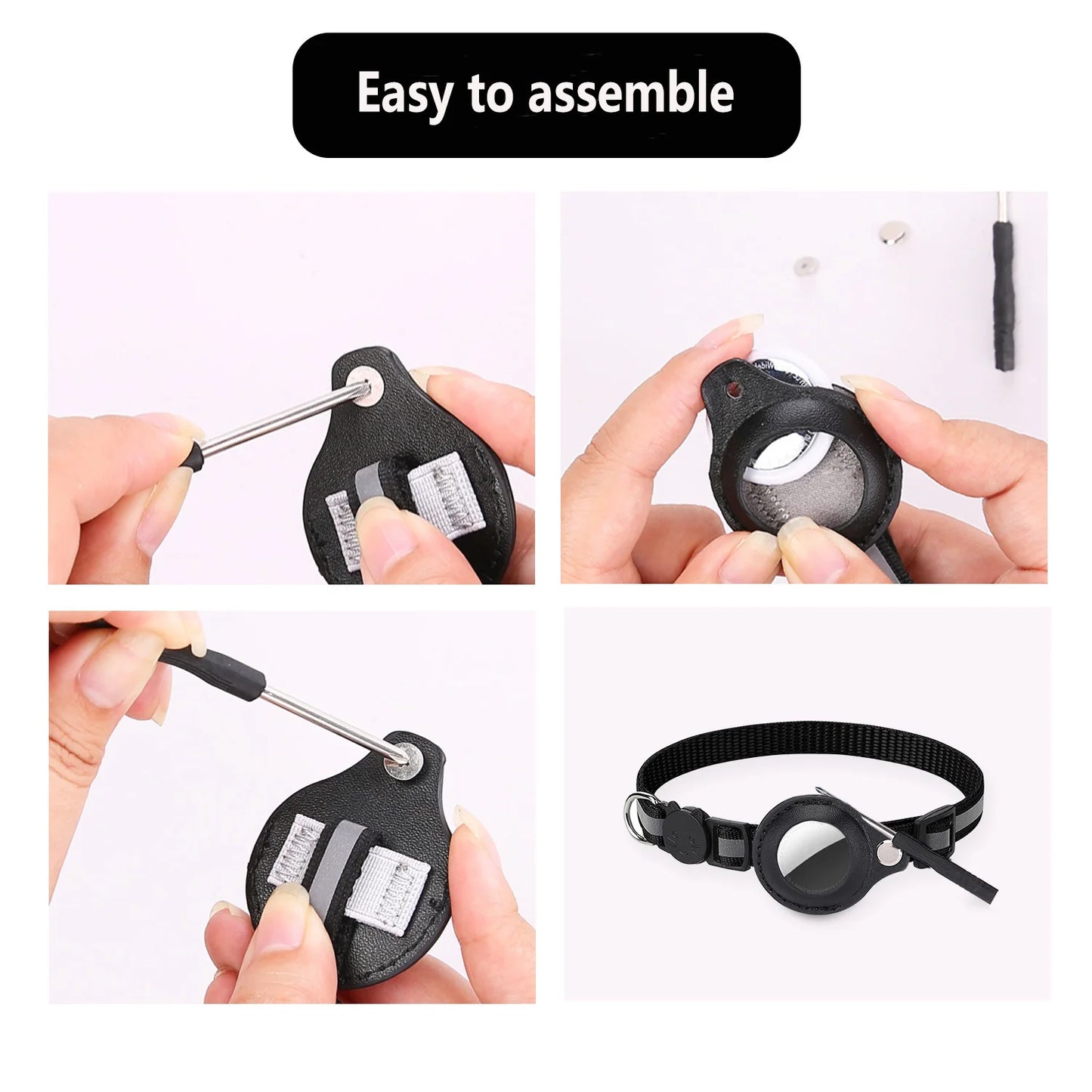 AirTag Cat Collar with Holder – Reflective & Safe | Taggytech