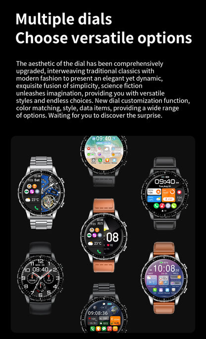 LIGE Smartwatch for Men – Bluetooth Call, Fitness &amp; Sports Tracker, IP68 Waterproof
