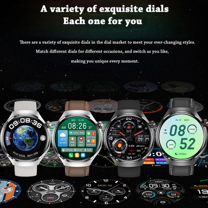 ChiBear GT4 Pro Sport Smartwatch für Damen & Herren – AMOLED, Herzfrequenz, Blutdruck, Schlafmonitor, Bluetooth-Anrufe, IP68 Wasserdicht | Taggytech