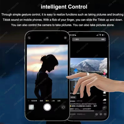Smart Ring 2025 – LED display, heart rate &amp; fitness tracking, IP68 waterproof