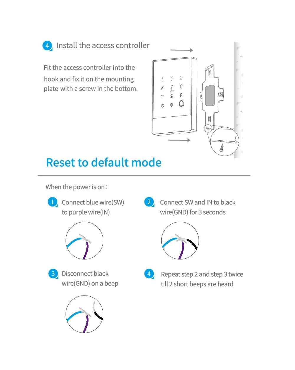 TTLock H3/H3F Fingerprint Door Access Control System – Bluetooth, NFC, RFID, Password & App Control | IP66 Waterproof