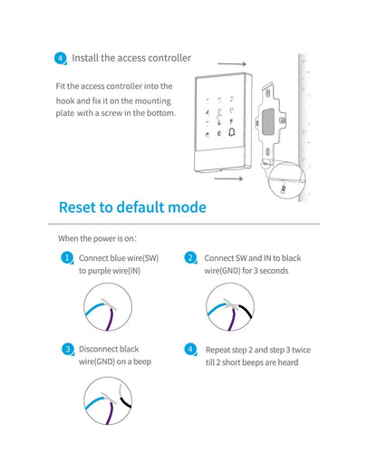 TTLock H3/H3F Fingerprint Door Access Control System – Bluetooth, NFC, RFID, Password & App Control | IP66 Waterproof
