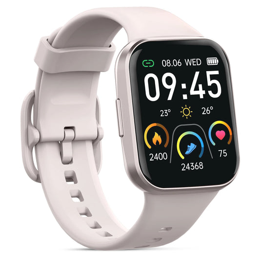 Nerunsa 1,69" Smartwatch – Fitness Tracker für Damen & Herren | Herzfrequenz, Schlafmonitor & Schrittzähler | Taggytech