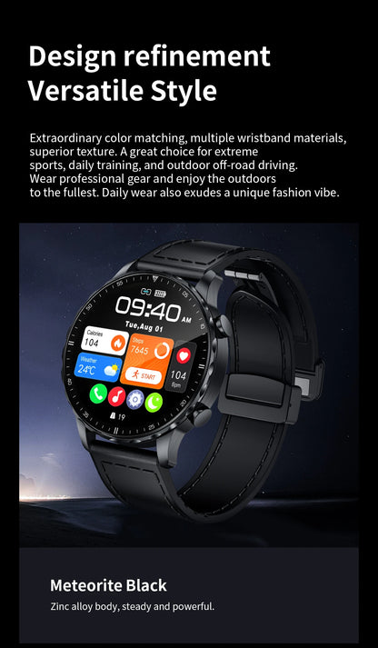 LIGE Smartwatch for Men – Bluetooth Call, Fitness &amp; Sports Tracker, IP68 Waterproof