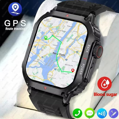ساعة ذكية متعددة الوظائف NFC GPS مع هاتف بلوتوث ومساعد صوتي