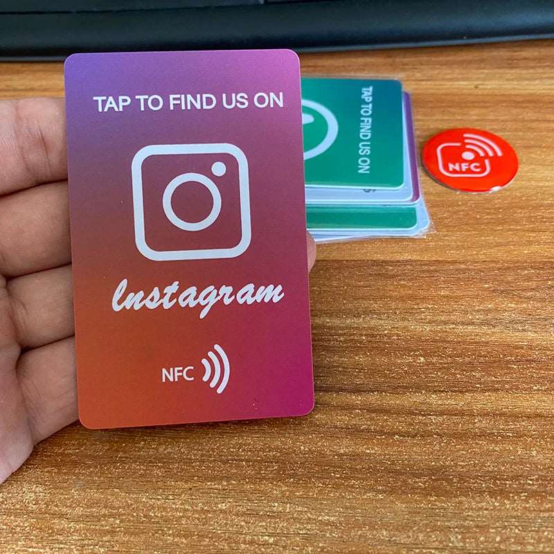 Sammeln Sie Instagram-Likes und Follower mit nur einem Klick dank NFC-Karten.

