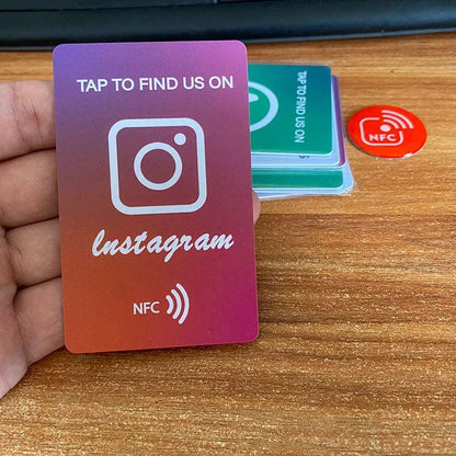 Sammeln Sie Instagram-Likes und Follower mit nur einem Klick dank NFC-Karten.

