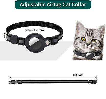 AirTag Cat Collar with Holder – Reflective & Safe | Taggytech