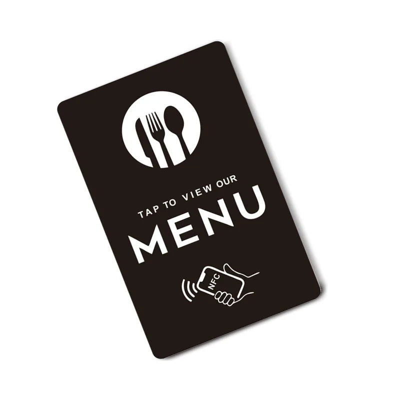 NFC PVC card – Ntag215, 504 bytes, waterproof, for online menus