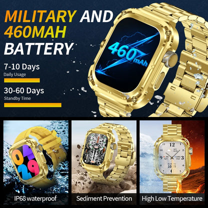 LIGE Outdoor Smartwatch for Men – GPS, Compass, NFC, 2.1" AMOLED, 460 mAh Battery