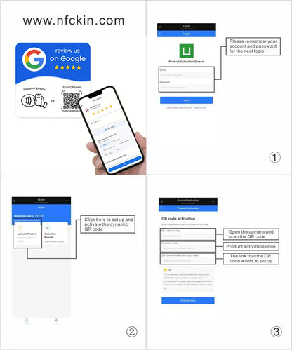Google Review NFC Card – NTAG215 Chip, Programmable & QR Code | Taggytech