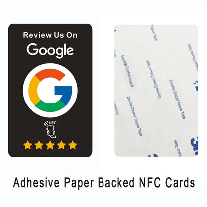 Google Reviews NFC Cards with Self-adhesive Tape Boost Your Reviews