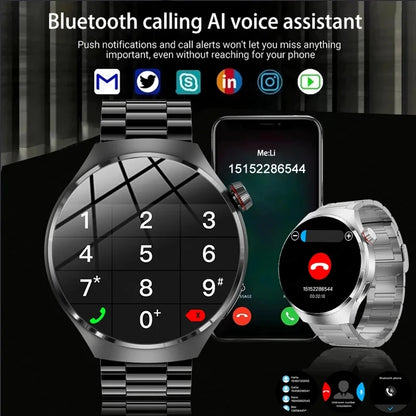ChiBear GT4 Pro Sport Smartwatch für Damen & Herren – AMOLED, Herzfrequenz, Blutdruck, Schlafmonitor, Bluetooth-Anrufe, IP68 Wasserdicht | Taggytech