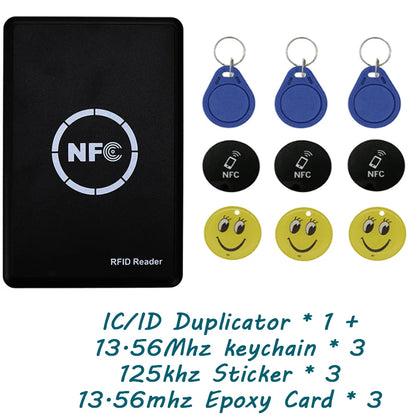 NFC &amp; RFID Dualband Reader/Writer – USB Card Copier for 13.56 MHz &amp; 125 kHz, UID/CUID/FUID Cloner, T5577 Writer, Software included