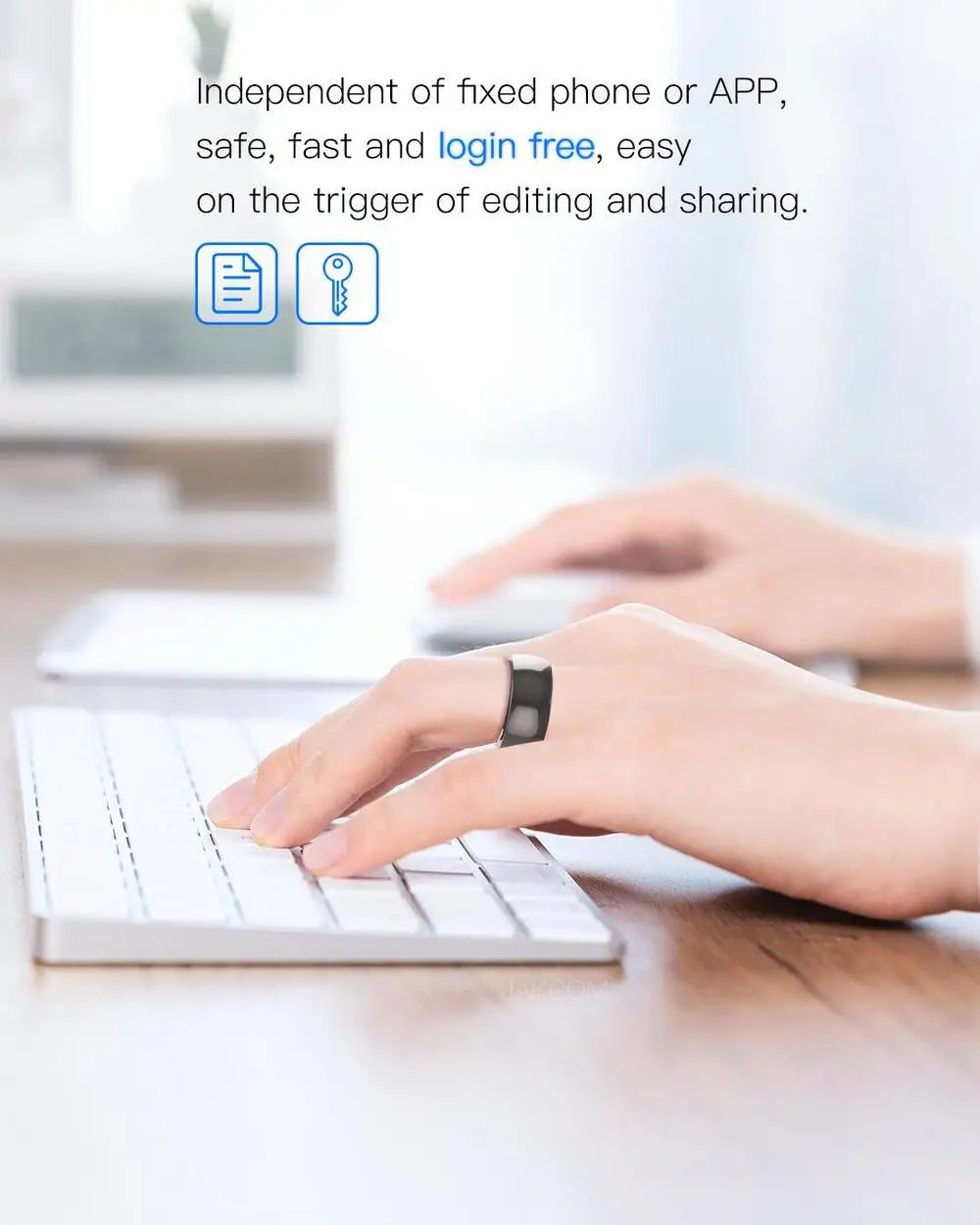 JAKCOM R4 NFC Smart Ring – RFID Card Simulation, IP68 Waterproof, Ceramic, No Charging Required | For Android &amp; iOS