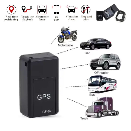 Mini GPS Tracker GF07/GF10 – Magnetic, remote controlled, anti-theft protection for car &amp; vehicle