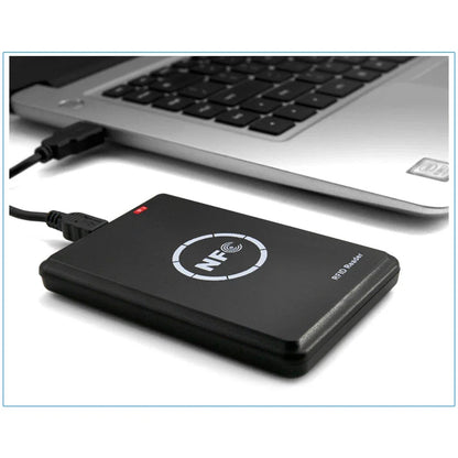 NFC &amp; RFID Dualband Reader/Writer – USB Card Copier for 13.56 MHz &amp; 125 kHz, UID/CUID/FUID Cloner, T5577 Writer, Software included