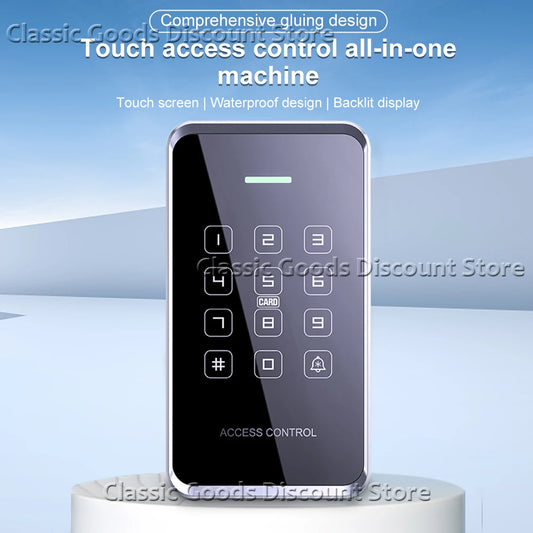 NFC/RFID Access Control Keypad – Waterproof, Touchscreen, 1000 Users, Dual-Frequency Wiegand Reader | Taggytech