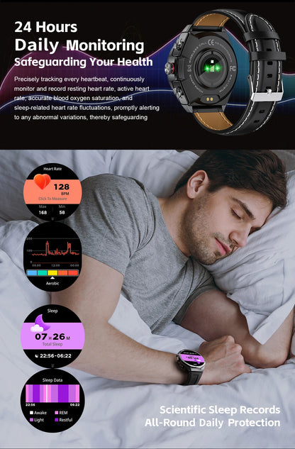2025 LIGE 2-in-1 Smartwatch Men – NFC, Built-in TWS Earphones, 1.53-inch HD AMOLED, Bluetooth Call, Fitness &amp; Sports Smartwatch