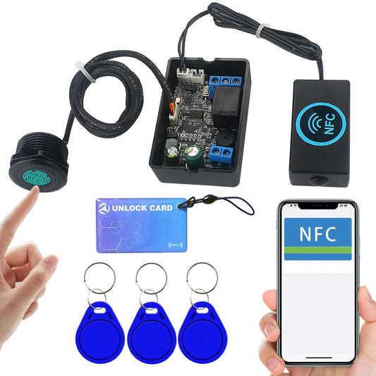 NFC-Fingerabdruck-Steuermodul für sichere Identifikation und Zugangskontrolle
