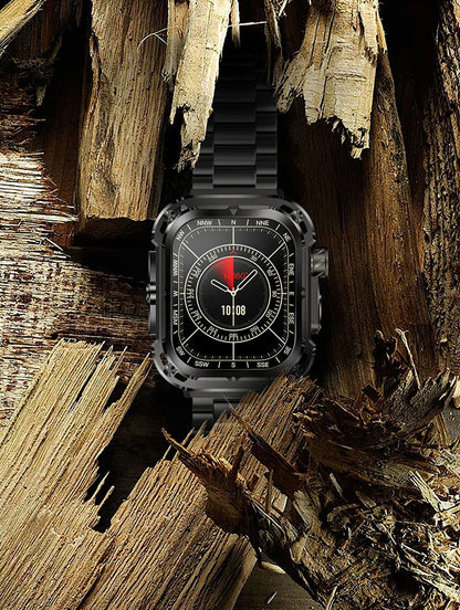 LIGE Outdoor Smartwatch for Men – GPS, Compass, NFC, 2.1" AMOLED, 460 mAh Battery