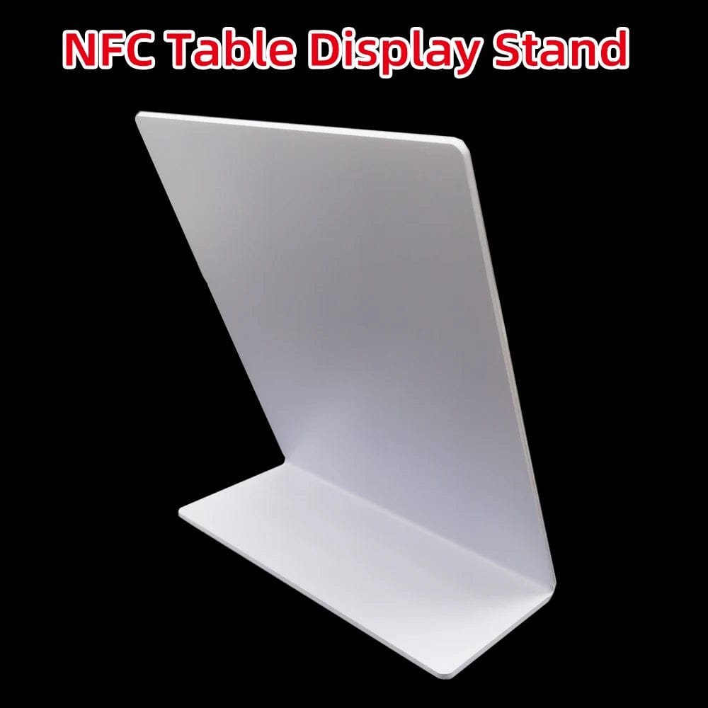 Hochwertiger Google-Bewertungsständer aus Acryl mit stabilem Standfuß