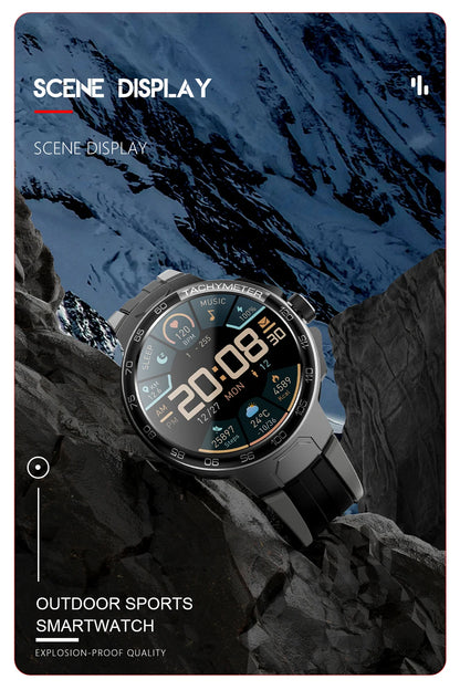 LIGE Smartwatch Männer 2024 – NFC, Fitness & Sport, Bluetooth-Anruf, Musik, Wasserdicht | Taggytech