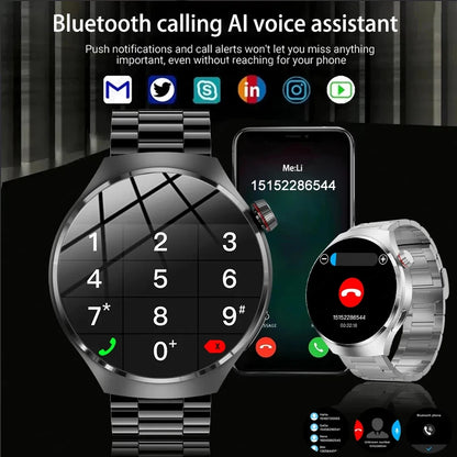 ChiBear Watch Pro 2024 – GPS &amp; NFC Smartwatch with AMOLED Display, Bluetooth Calling, Heart Rate &amp; IP68 | For Android &amp; iOS