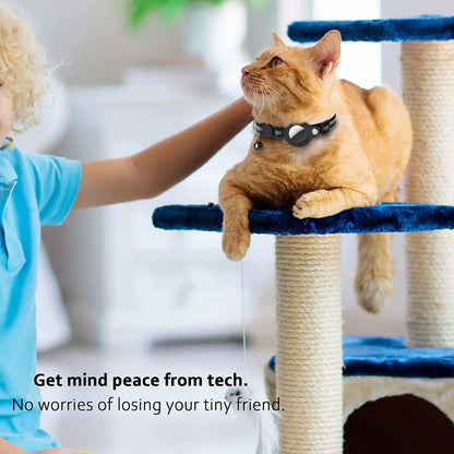 AirTag Cat Collar with Holder – Reflective & Safe | Taggytech