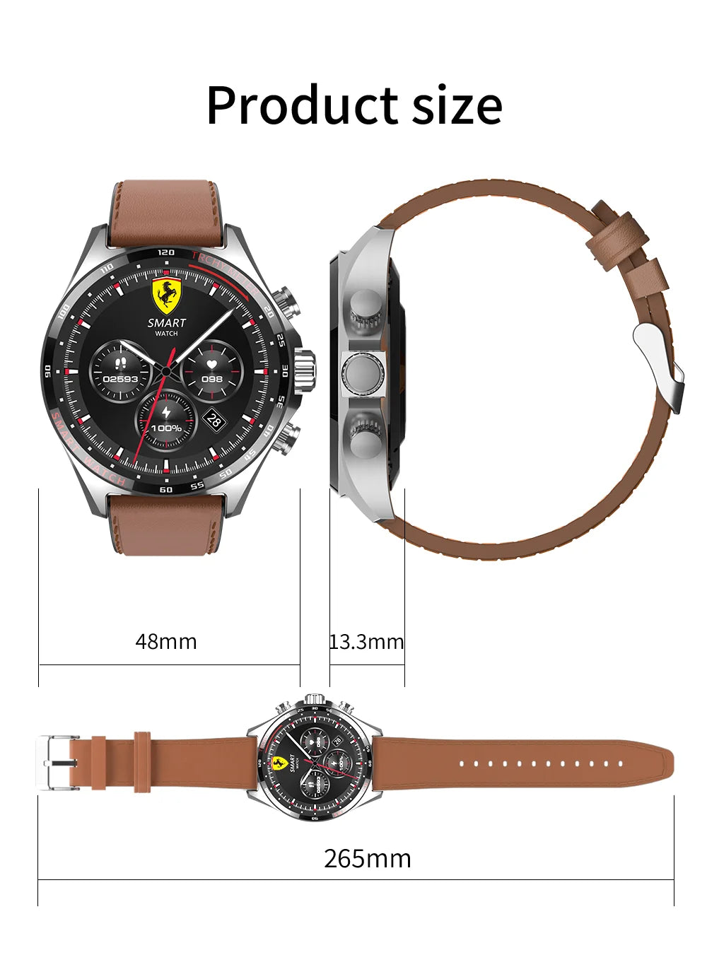 LIGE Outdoor Smartwatch 2025 – Wasserdicht, GPS, Höhenmesser, Kompass, NFC & 410 mAh Akku für Männer