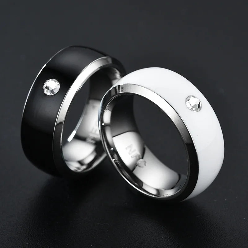 NFC Smart Ring made of stainless steel – Intelligent finger ring for Android & iPhone | Taggytech
