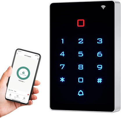 Tuya WiFi Access Control – IP68 Waterproof RFID Keypad, 2000 Users, Touch Panel, App Control | Taggytech