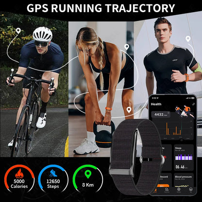 LIGE 2025 Smartwatch Männer & Frauen – Bildschirmloses Fitness-Armband, 1ATM Wasserdicht, Herzfrequenz & Gesundheits-Tracker | Taggytech