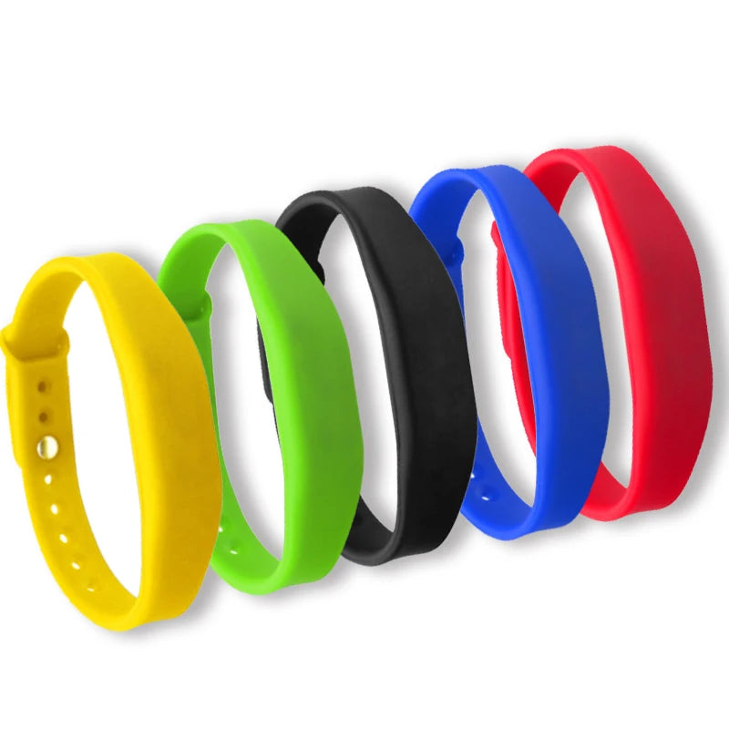 Adjustable NFC Silicone Wristband NTAG215 – Waterproof RFID Bracelet 13.56 MHz