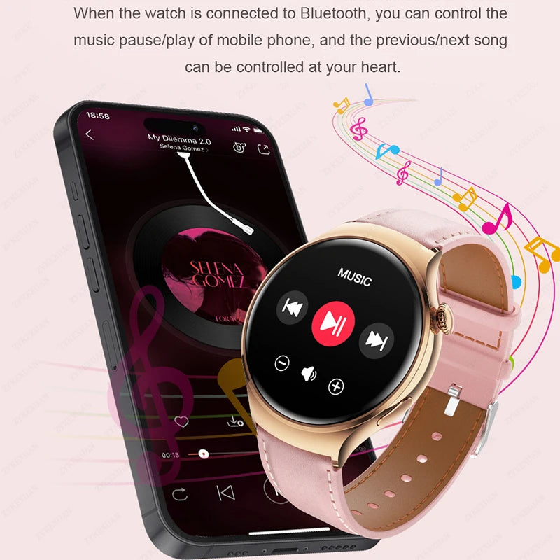 NFC Smartwatch 2025 – 1.27" AMOLED, GPS &amp; Bluetooth Call