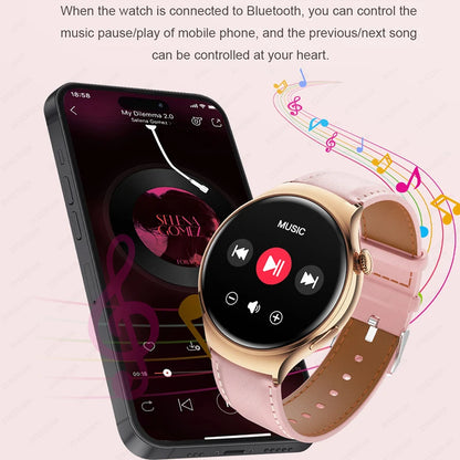 NFC Smartwatch 2025 – 1.27" AMOLED, GPS &amp; Bluetooth Call