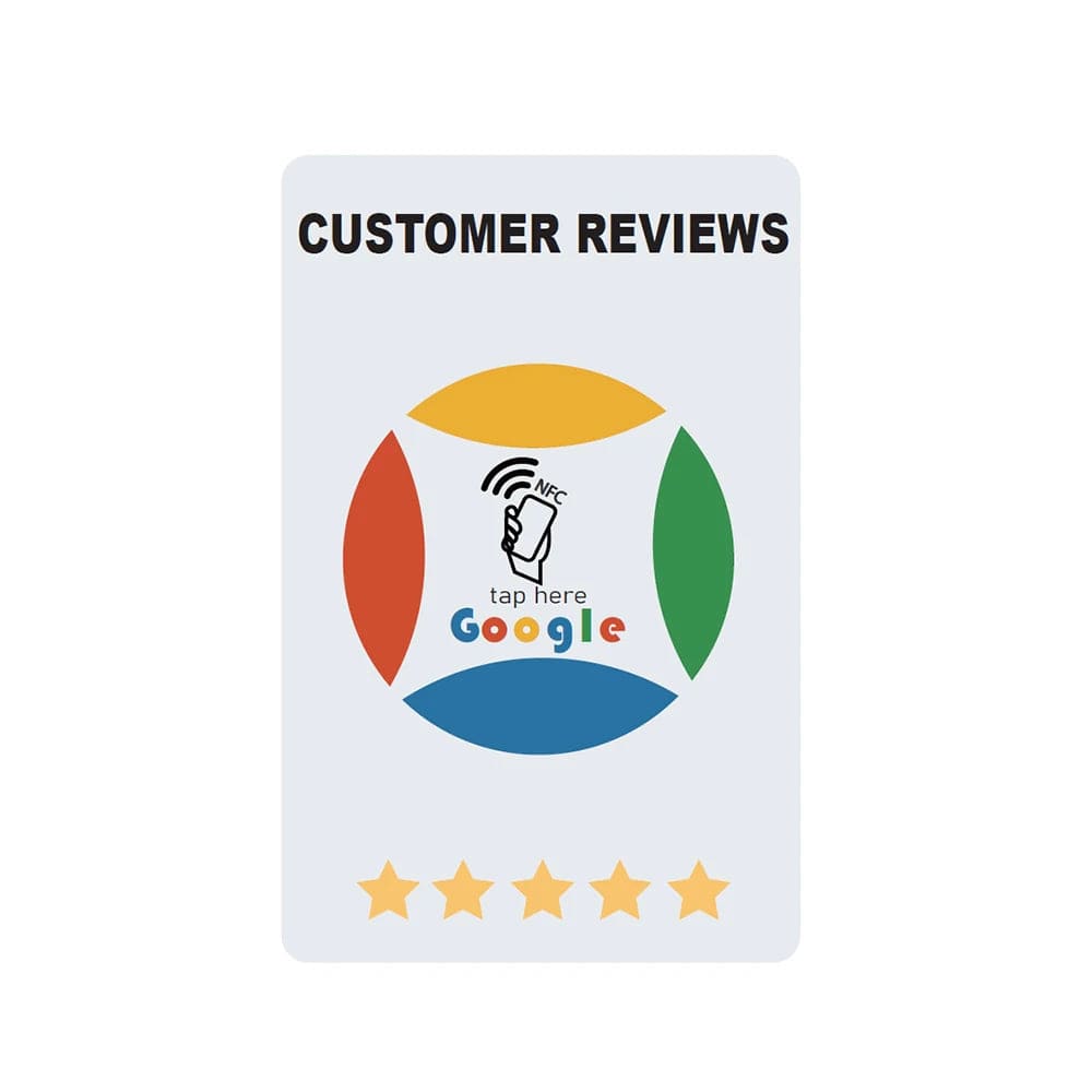 Rate us on Google NFC Cards, Trustpilot &amp; Tripadvisor