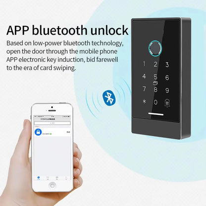 TTLock H3/H3F Fingerprint Door Access Control System – Bluetooth, NFC, RFID, Password & App Control | IP66 Waterproof