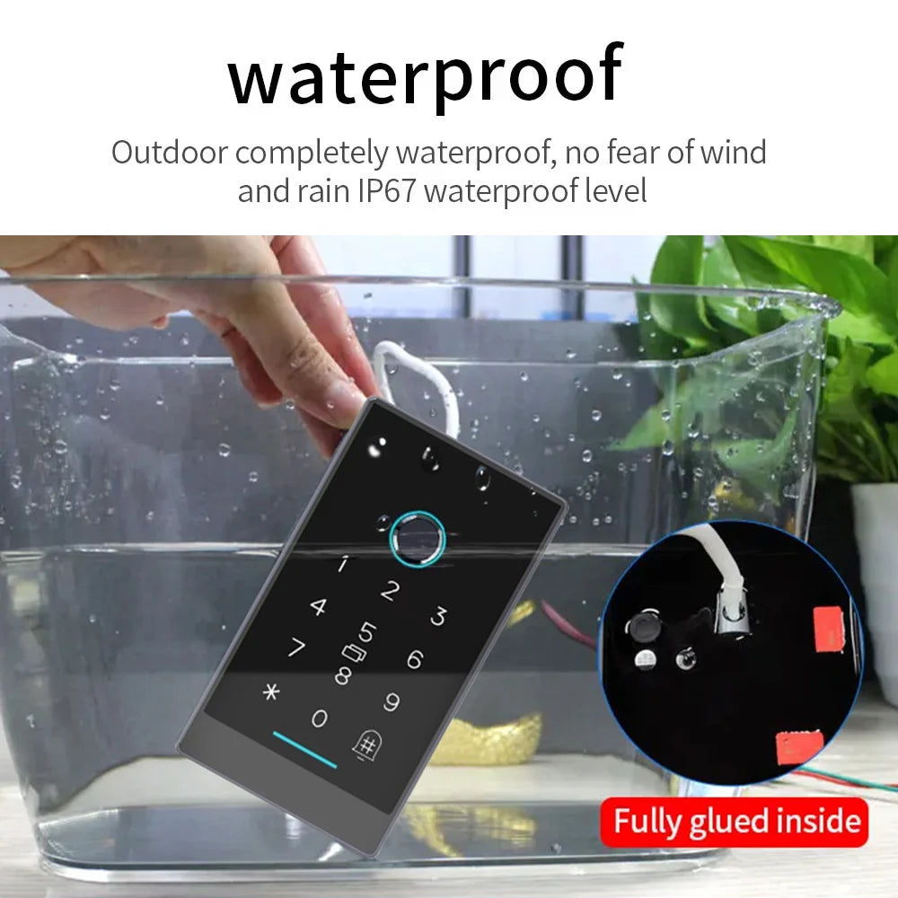 TTLock H3/H3F Fingerprint Door Access Control System – Bluetooth, NFC, RFID, Password & App Control | IP66 Waterproof